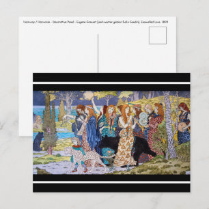 Carte Postale Eugene Grasset - Panneau Décoratif Harmonie