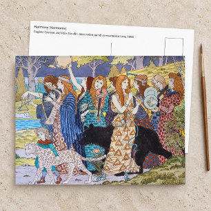 Carte Postale Eugene Grasset - Panneau Décoratif Harmonie