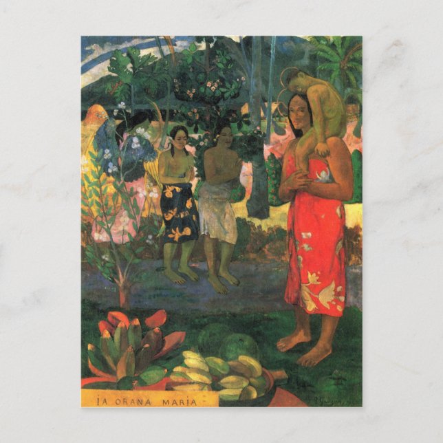 Carte Postale Eugène Henri Paul Gauguin - La Orana (Devant)