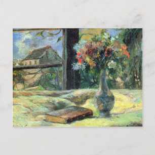 Carte Postale Eugène Henri Paul Gauguin - Vase de fleurs dans la
