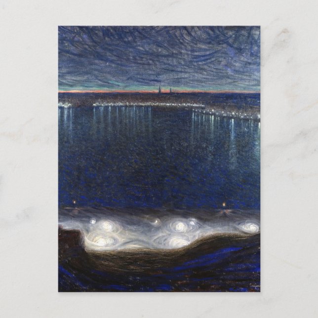 Carte Postale Eugène Jansson Riddarfjärden, Stockholm (Devant)