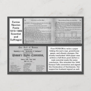 Carte Postale Eunice Newton Foote Chercheuse en changement clima