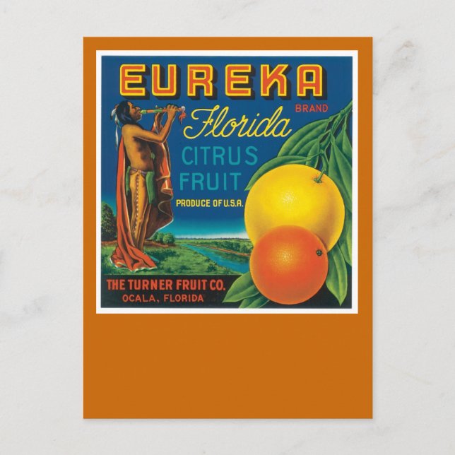 Carte Postale Eureka Florida Citrus Fruit (Devant)