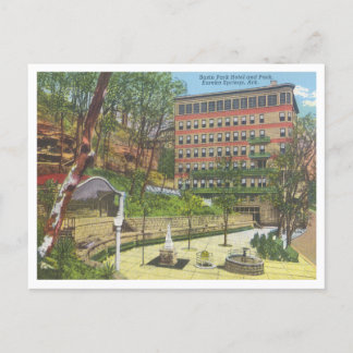 Carte Postale Eureka Springs Arkansas Parc du bassin vintage