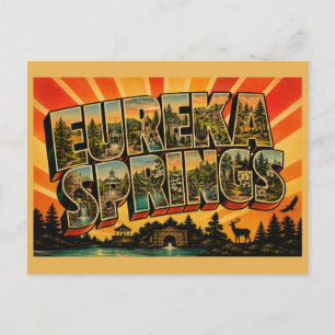 Carte Postale Eureka Springs Arkansas ville victorienne de monta