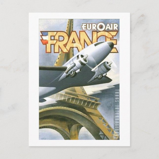 Carte Postale Euroair France (Devant)