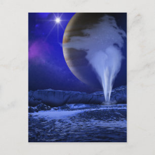 Carte Postale Europa Jupiter Lune Art Espace