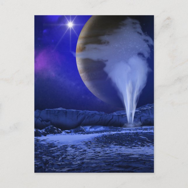 Carte Postale Europa Jupiter Lune Art Espace (Devant)