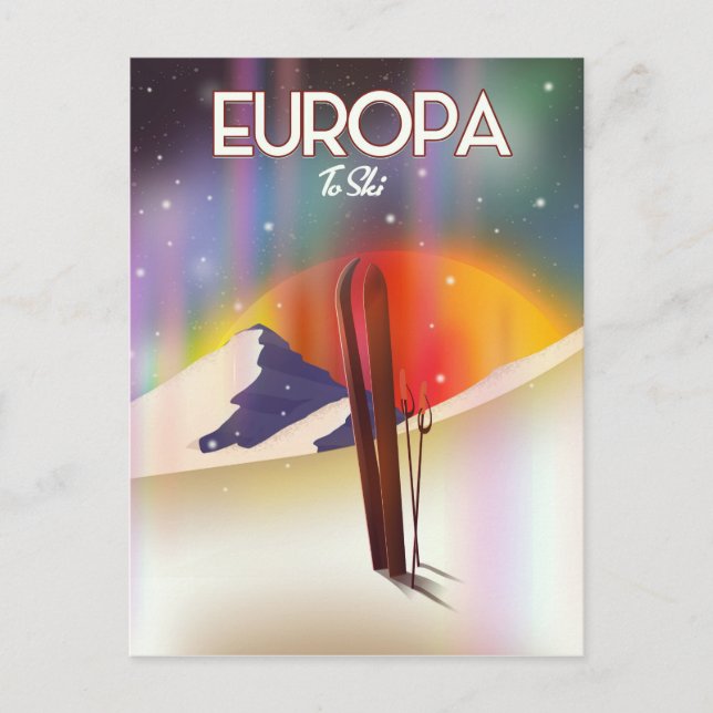 Carte Postale Europa - Lune de Jupiter Art spatial. (Devant)