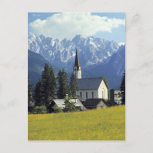 Carte Postale Europe, Autriche, Gosau. La flèche de l'église