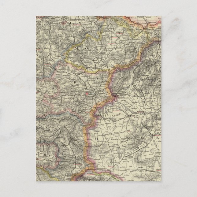 Carte Postale Europe, Autriche, République tchèque (Devant)