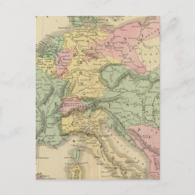 Carte Postale Europe continentale (Devant)