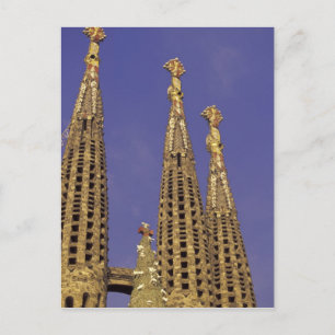 Carte Postale Europe, Espagne, Barcelone Sagrada Familia