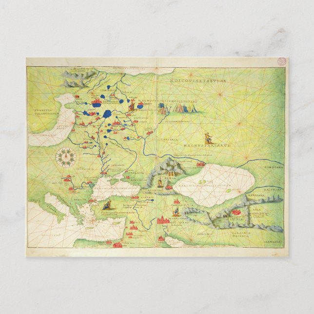 Carte Postale Europe et Asie centrale (Devant)