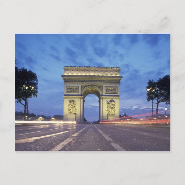 Carte Postale Europe, France, Paris. Arc de Triomphe vu (Devant)