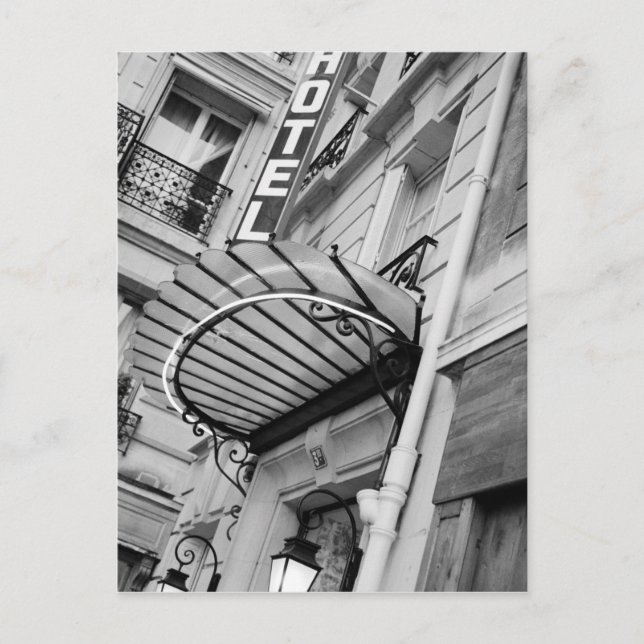 Carte Postale Europe, France, Paris. Detail of Left Bank hotel (Devant)