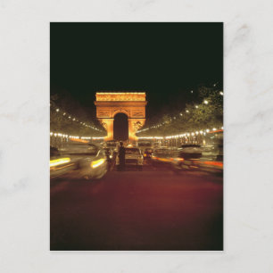 Carte Postale Europe, France, Paris. La circulation du soir se p