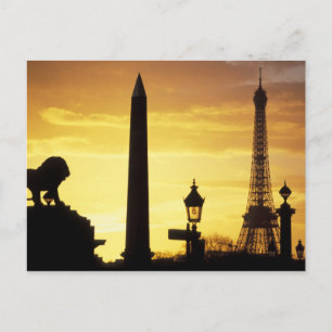 Carte Postale Europe, France, Paris, Place de la Concorde.