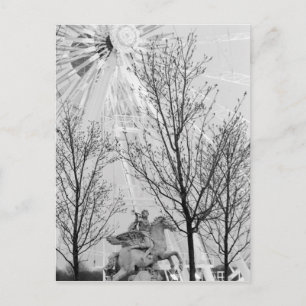 Carte Postale Europe, France, Paris. Statue et grande roue,