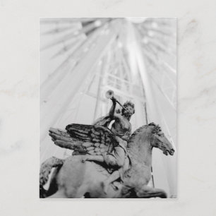 Carte Postale Europe, France, Paris. Statue et grande roue, 2