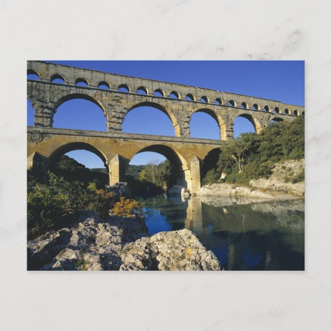 Carte Postale Europe, France, Pont du Gard. Pont du Gard, (Devant)