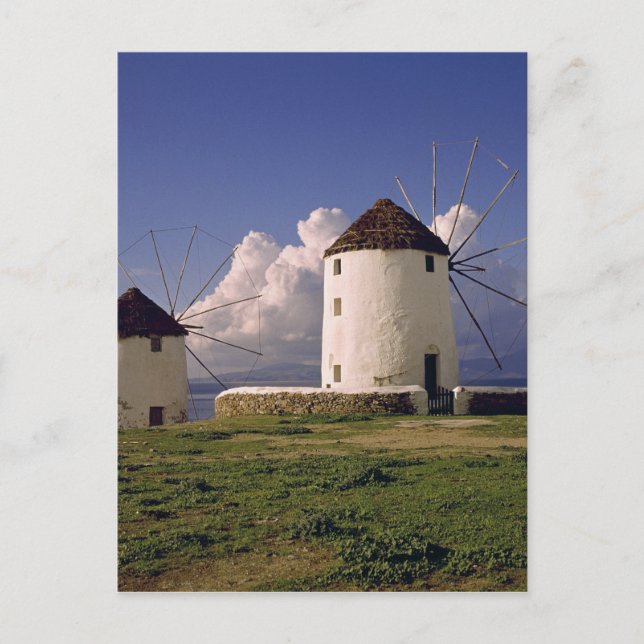 Carte Postale Europe, Grèce, Mykonos. Lavé blanc (Devant)