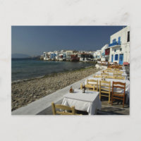 Europe, Grèce, Mykonos. Vue sur le bord de mer