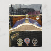 Europe, Irlande, Dublin. Ancienne automobile, Blan