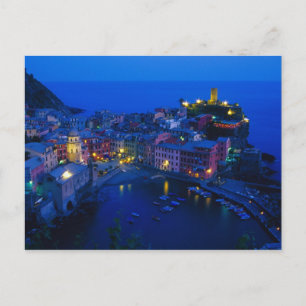 Carte Postale Europe, Italie, Cinque Terre, Vernazza. Côte escar