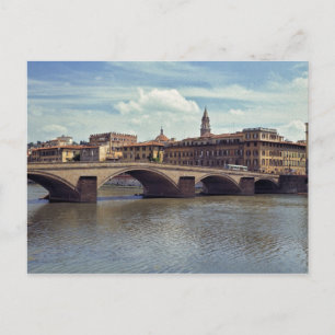 Carte Postale Europe, Italie, Florence. L'Arno coule