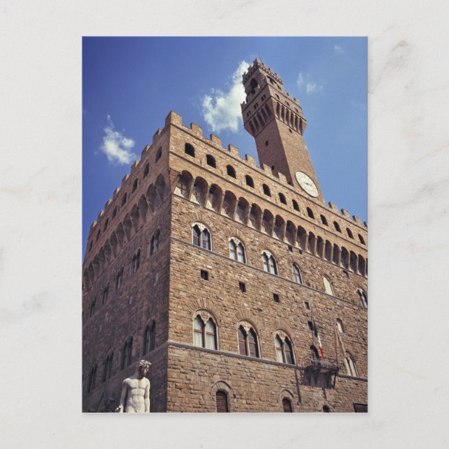 Carte Postale Europe, Italie, Florence. Le Plazzo médiéval (Devant)