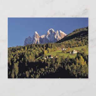 Carte Postale Europe, Italie, San Pietro. Le Groupe Odle semble