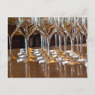 Carte Postale Europe, Italie, Toscane. Verres à vin dans un vign