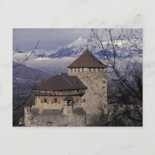 Carte Postale Europe, Liechtenstein, Vaduz. Vaduz castle,