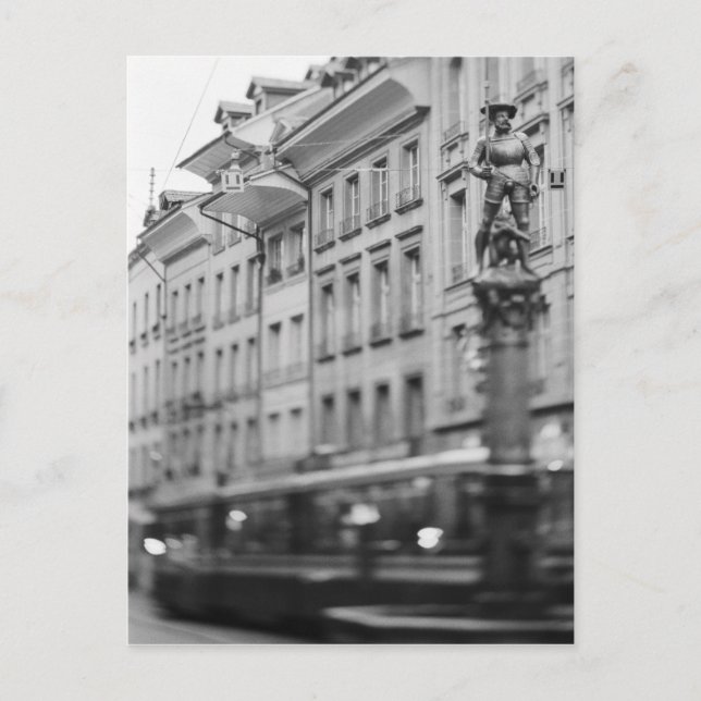 Carte Postale Europe, Suisse, Berne. Tramway, Marktgasse (Devant)