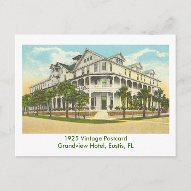 Carte Postale Eustis, FL - Grandview Hotel - 1925 (Devant)