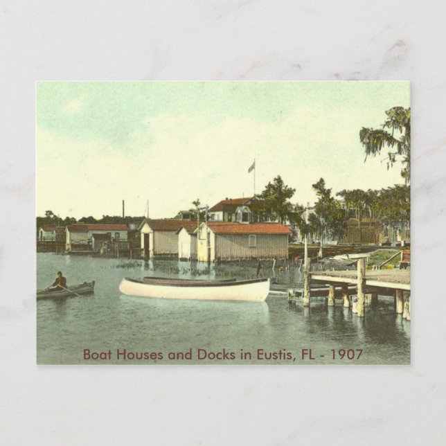 Carte Postale Eustis, FL - Waterfront - 1907 (Devant)