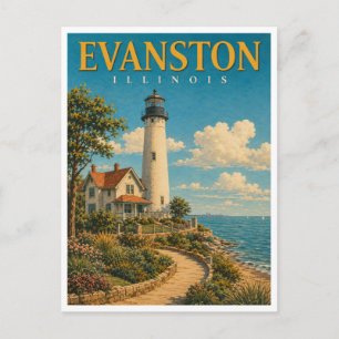 Carte Postale Evanston Illinois Grosse Point GeoSaga