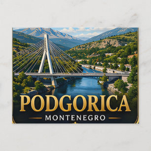 Carte Postale Évasion à Podgorica, capitale du Monténégro dans l