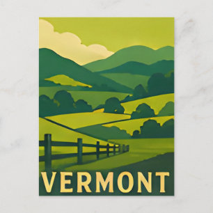 Carte Postale Évasion de montagne automnale au Vermont 🍁
