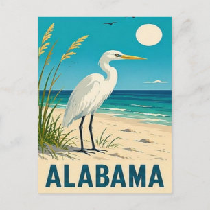 Carte Postale 🐦 Évasion sur la côte du golfe de l'Alabama
