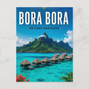 Carte Postale 🏝️ Évasion Tropicale du Lagon de Bora Bora