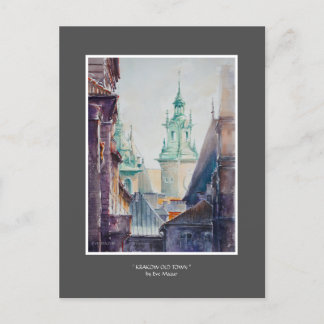 Carte Postale EVE Peint Cracovie, Pologne Vieille Ville