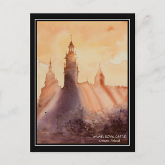 Carte Postale EVE Peint Wawel Château Royal
