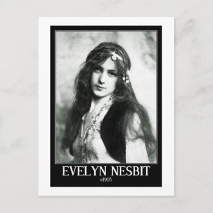 Carte Postale Evelyn Nesbit, Célébrité, c1905, Vintage
