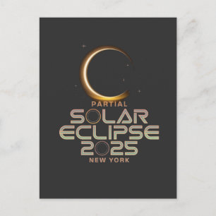 Carte Postale Événement d'astronomie partielle d'Eclipse solaire