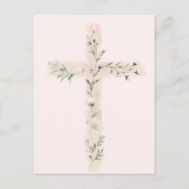 Carte Postale événement religieux de la croix florale (Devant)