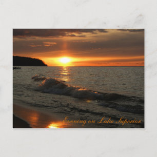 Carte Postale Evening on Lake Superior