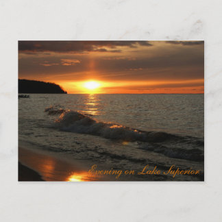 Carte Postale Evening on Lake Superior