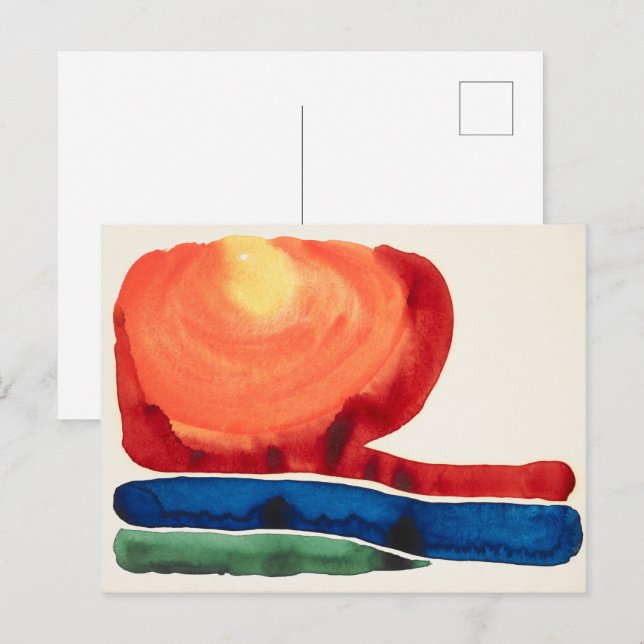Carte Postale Evening Star 2 | Georgia O'Keeffe | (Devant / Derrière)